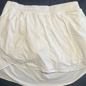 White Lululemon Hot Toddy Skirt
